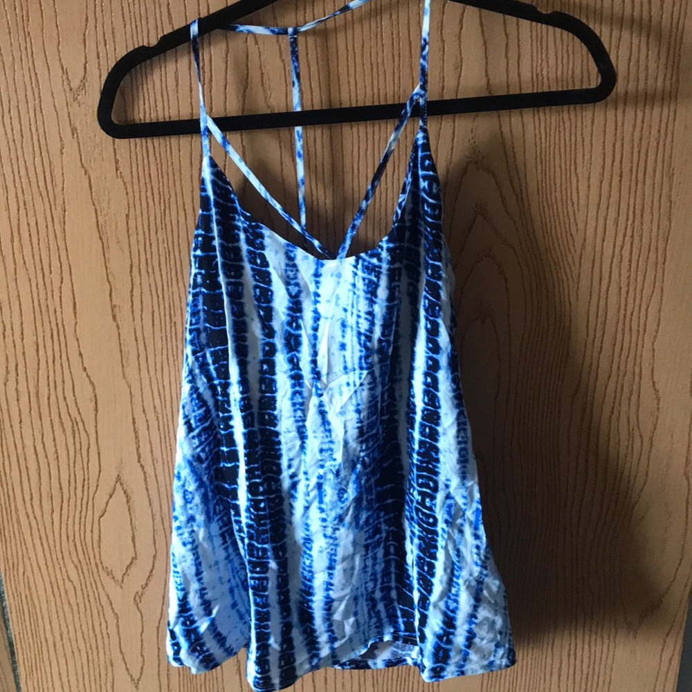 Blue Tie Dye Tank